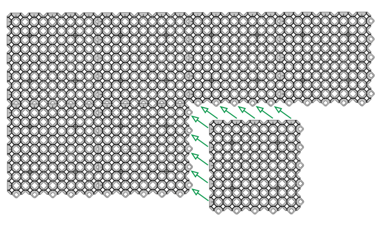 Kierunek układania Ekokrat MULTIGRAVEL NATAN Plast